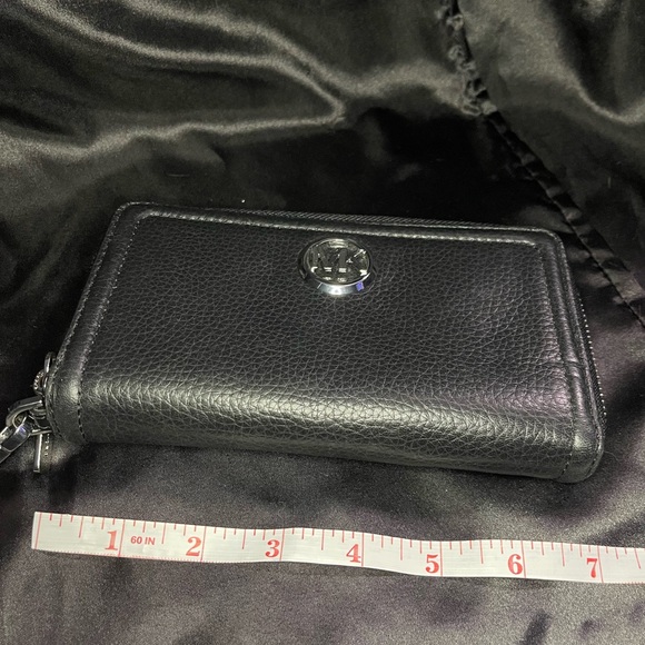 Michael Kors black wristlet wallet. Used. - Picture 2 of 5
